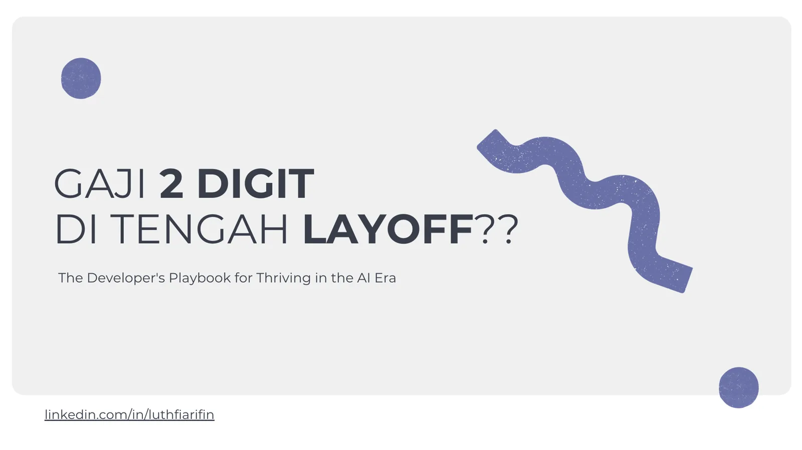 Gaji 2 Digit di Tengah Layoff?? — cover